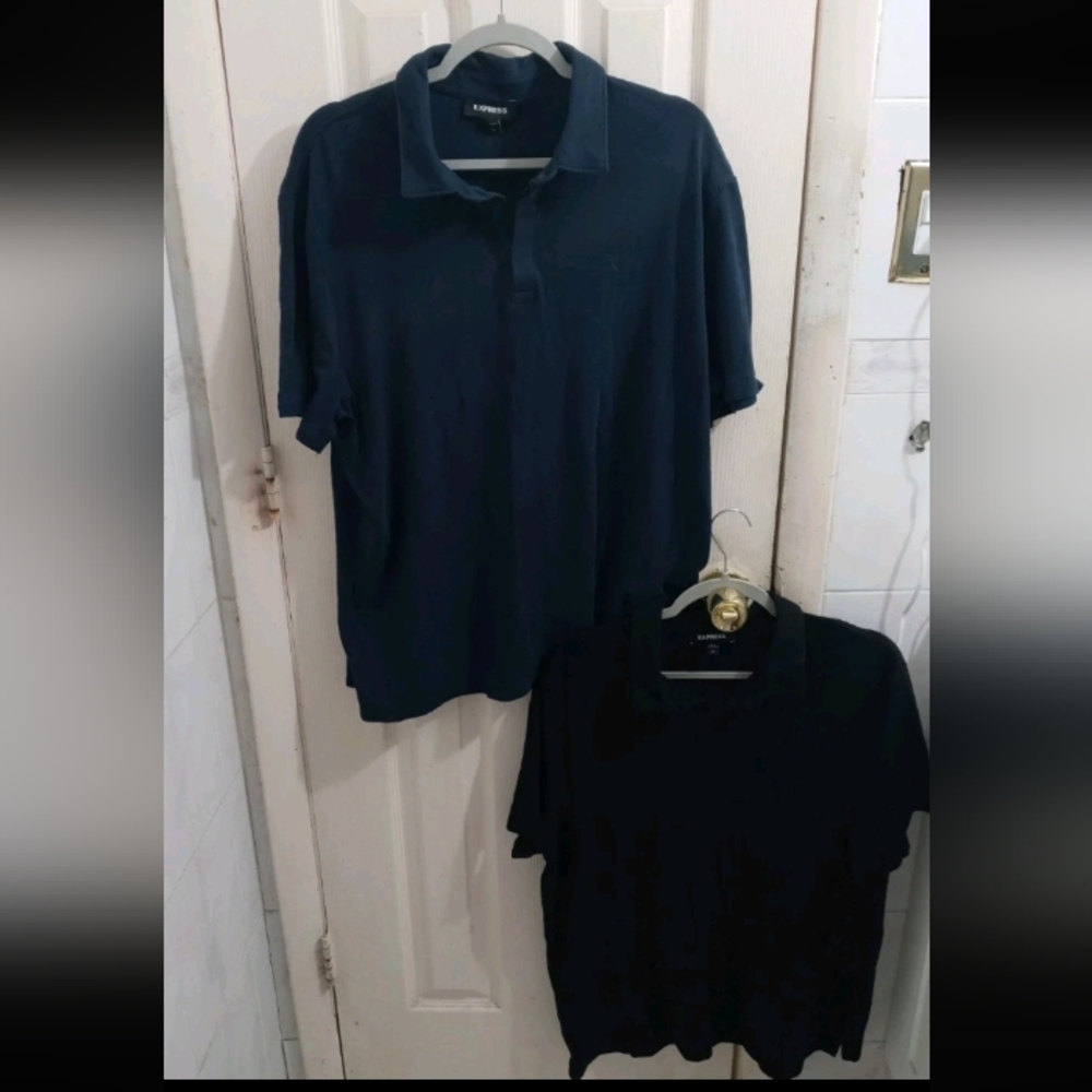 Express Bundle Of 2 Polo Shirt Short Sleeves Size XL